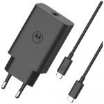 Motorola TurboPower vrgulaadija 68W USB-C kaabliga USB-C-USB-C 1m must