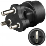 Goobay Vahetadapter Luna-Aafrika, must