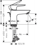 Washbasin faucet Hansgrohe Talis E 71700000