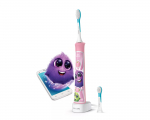 Philips Sonicare For Kids Sonic electric toothbrush HX6352/42 Built-in Bluetooth Coaching App 2 brush heads AND 10 stickers 2 modes/Damaged package