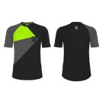 Rock Machine Jalgrattasrk Trail Jersey SS, must/hall/roheline, L