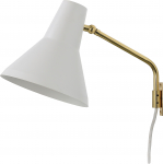 Innolux Carin seinavalgusti, E27, valge/messing (310549)