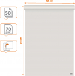 NOBO taaskasutatav papist tahvel 58 x 81 cm, thi/ruut, 2 x 50 lehte, 70 g/m (1915660)