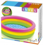 Intex 3-Ring Baby Pool Sunset Glow Pink / Yellow / Green