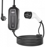 EnerGenie Elektriauto laadimiskaabel, mobiilne EV laadija Schuko to Type 2, 3,7kW, 5m