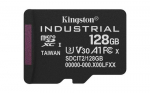 Kingston Technology 128 GB microSDXC Industrial C10 A1 pSLC kaart, ks pakend adapterita