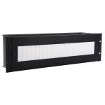 Lanview 3U 19"" ELECTRICAL/DIN RAIL MODULE - BLACK
