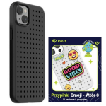 Pinit Dynamic + Emoji kestumikomplekt PiniPhone'ile 14 / 15 / 13 6.1" mustril 3