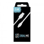 Obal:Me Lihtne USB-A/Lightning kaabel 1m / Valge