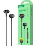 iKaku KSC-403 universaalne kerge HiFi-in-ear krvaklapid, 3,5 mm pistik ja mikrofon, 1,2 m, must