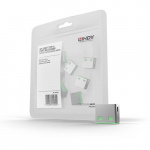 Lindy USB-port blokeerija (ilma vtmeta) 10 tk, Vrvikood: Roheline