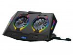 Conceptronic 2-Fan USB-A2.0 Laptop-Khlpad 40Kg RGB 17" sw