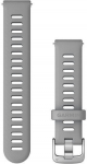 Garmin Kiirvabastus -silikoonkerihm, 18 mm, utuhall (010-11251-3G)