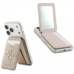 GUESS Portfell peegliga 4G Stand AND Mirror Magsafe roosa