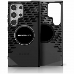 Mercedes Etui AMG Lbipaistev Rhombs MagSafe do Samsung Galaxy S25 Ultra czarny