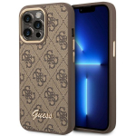 GUESS GUHCP14LHG4SHW iPhone 14 Pro 6,1" pruun kare mbris 4G Vintage Gold logo