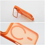 Case for iPhone 17 Pro Max / 18 Pro Max Forcell F-Protect Smoke Hybrid Premium compatible with MagSafe orange