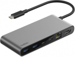 BELKIN Connect 8-in-1 USB-C Hub kahega USB-C-portiga, hbedavrineline (INC024hqSGY)