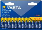 Varta Longlife Power alkaliparistud, 12 tk, AA (LR6) (4906121782)