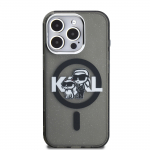 Karl Lagerfeld IML Glitter Karl ja Choupette Sketch MagSafe Case Apple iPhone 15 Pro Max