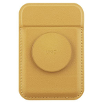 uniq Flixa magnetkaardi rahakott koos kollase/kanari kollase MagSafe toega