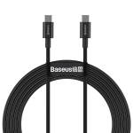 Baseus CATYS-C01 USB-C - USB-C PD QC FCP kaabel 100W 5A 480Mb/s 2m - must - OUTLET