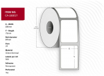Capture Label 100x75, Core 25, Diameter 84 mm. Thermal