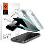 Spigen GLAS.TR "EZ FIT" KARKLAAS, 2-KOHANE PAKK, IPHONE 15 PLUS PRIVACY