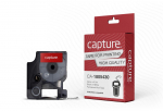Capture 24mm x 5.5m Black on White Permanent Vinyl Tape