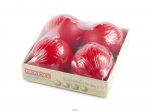 PROVENCE Candles Ball Red 4pcs 5.5x5.5x5.5cm