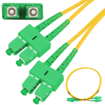 Extralink SC/APC-SC/APC | Patchcord | Single Mode, Duplex, G657A, 3mm, 1m