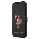 U.S. Polo Assn. US Polo USFLBKP12LPUGFLBK iPhone 12 Pro Max 6,7" tarna/must raamat Polo tikandiga kollektsioon