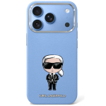 Karl Lagerfeld Etui Smooth Ikonik Sketch MagSafe do iPhone 18 Pro / 17 Pro jasnoniebieski