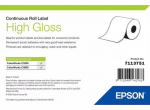 EPSON Krgkvaliteediga etikett, jtkuv roll, 76mm x 33m