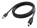 Vision TC 3MUSB3.0/BL USB-kaabel USB 2.0, 3 meetrit, USB A, USB B, 5 Gbit/s, must