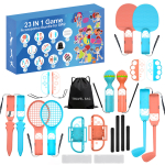 Hurtel Nintendo Switch 23-in-1 Family Accessory Pack 2 - Orange and Blue Set