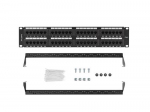 LANBERG Patch Panel 48 port 2U 19" kat.6 UTP mustTranslation: Patch Panel 48 port 2U 19" category 6 UTP black