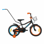 Children's bicycle TABOU Rocket CS, 16" black/orange