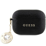 GUESS GUAP2PGEHCDK AirPods Pro 2 (2022/2023) kate tarna/must Fixed Glitter Heart Diamond Charm