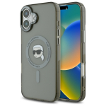 Karl Lagerfeld KLHMP16MHLSKIK iPhone 16 Plus 6.7" tarny/must hardcase IML Metal Karl Head MagSafe