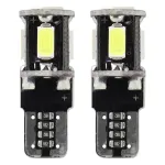 Amio LED CANBUS 5SMD 5730 T10 (W5W) Valge