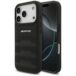 Mercedes Etui AMG Leather Debossed Lines Logo do iPhone 18 Pro / 17 Pro czarny