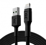 GREEN CELL kaabel Ray USB-Lightning 200cm, LED-taustvalgus