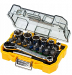 DeWalt 24-elementne komplekt kinnitusi ja krre - 25 mm