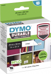 DYMO LW vastupidavad kleebised (25 mm x 54 mm) valge polester, 160 kleebist (2112283)