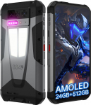 Unihertz Tank 4 puhelin, 512/12 Gt, musta (Tank 4 (12+512g))