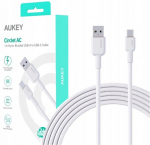 AUKEY CB-NAC1 Valge Nyl on kaabel USB C - USB A