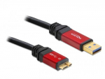 Delock 3,0 m 3,0 USB A-micro-B USB kaabel USB 3.2 Gen 1 (3.1 Gen 1) 3 m Micro-USB B