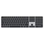 APPLE Magic Keyboard Touch ID ja numbriklaviatuuriga - traadita klaviatuur, soome/rootsi keel, mustad klahvid (MXK83) (MXK83S/A)