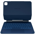 Typecase IPad Air 11" 2024/2025 sinise vrvusega klaviatuuriga kaitsekott prslsinise vrvi